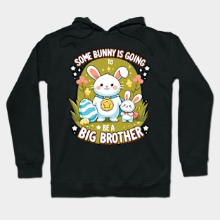 Big Brother Announcement Cute Bunny Family Design Hoodie